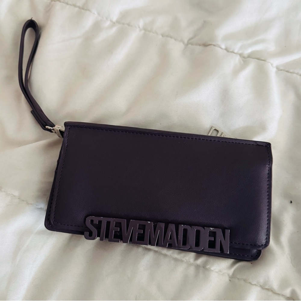 Steve Madden Dark Purple Wristlet